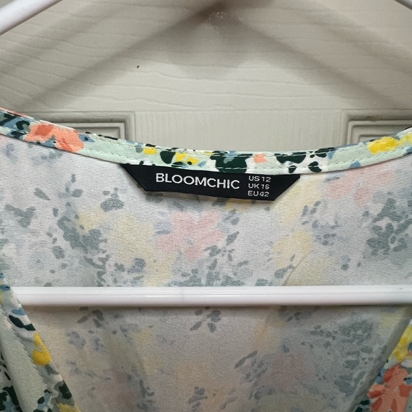 BloomChic Floral Flutter Sleeve Maxi Dress - Picture 3 of 4